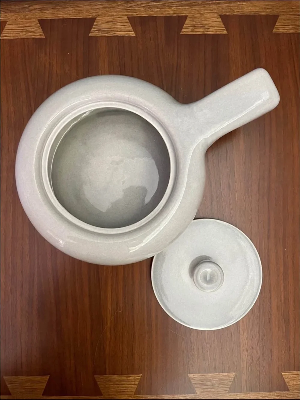 Russel Wright American Modern Bean Pot in Gray